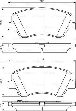 BOSCH 0 986 495 343 - Jarrupala, levyjarru inparts.fi