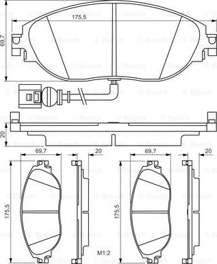 BOSCH 0 986 495 350 - Jarrupala, levyjarru inparts.fi