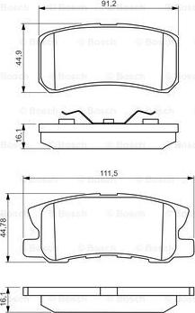 BOSCH 0 986 495 357 - Jarrupala, levyjarru inparts.fi