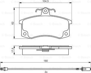 BOSCH 0 986 495 360 - Jarrupala, levyjarru inparts.fi