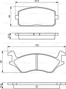 BOSCH 0 986 495 361 - Jarrupala, levyjarru inparts.fi