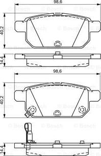 BOSCH 0 986 495 301 - Jarrupala, levyjarru inparts.fi