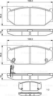 BOSCH 0 986 495 308 - Jarrupala, levyjarru inparts.fi