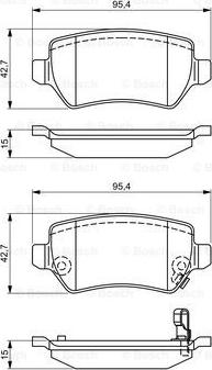 BOSCH 0 986 495 319 - Jarrupala, levyjarru inparts.fi