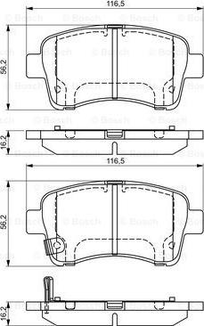 BOSCH 0 986 495 318 - Jarrupala, levyjarru inparts.fi