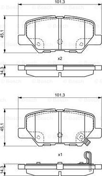 BOSCH 0 986 495 381 - Jarrupala, levyjarru inparts.fi