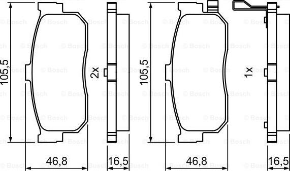 BOSCH 0 986 495 387 - Jarrupala, levyjarru inparts.fi