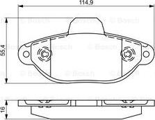 BOSCH 0 986 495 338 - Jarrupala, levyjarru inparts.fi