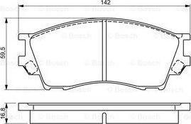 BOSCH 0 986 495 325 - Jarrupala, levyjarru inparts.fi