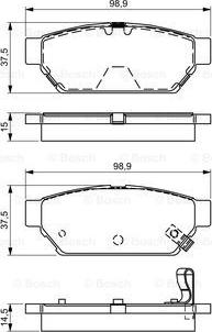 BOSCH 0 986 495 326 - Jarrupala, levyjarru inparts.fi