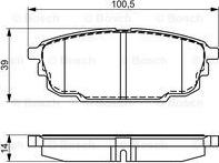 BOSCH 0 986 495 320 - Jarrupala, levyjarru inparts.fi