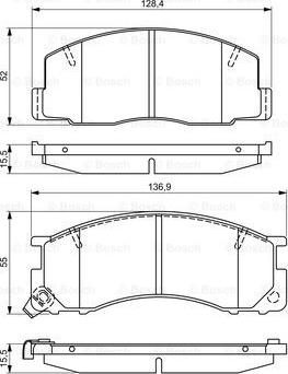 BOSCH 0 986 495 327 - Jarrupala, levyjarru inparts.fi