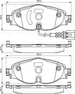 BOSCH 0 986 495 296 - Jarrupala, levyjarru inparts.fi