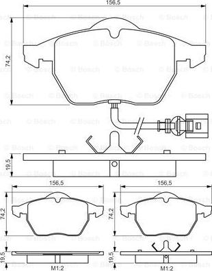 BOSCH 0 986 495 249 - Jarrupala, levyjarru inparts.fi