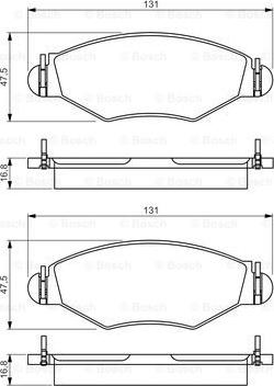 BOSCH 0 986 495 244 - Jarrupala, levyjarru inparts.fi