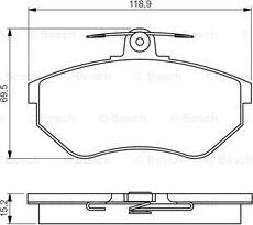 BOSCH 0 986 495 246 - Jarrupala, levyjarru inparts.fi