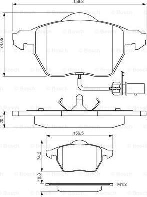 BOSCH 0 986 495 241 - Jarrupala, levyjarru inparts.fi