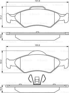 BOSCH 0 986 495 247 - Jarrupala, levyjarru inparts.fi