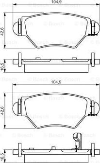 BOSCH 0 986 495 250 - Jarrupala, levyjarru inparts.fi