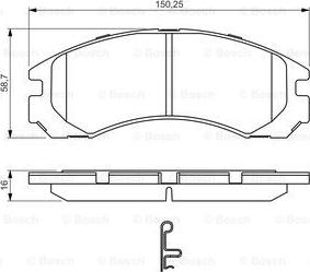 BOSCH 0 986 495 252 - Jarrupala, levyjarru inparts.fi