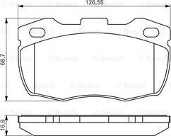 BOSCH 0 986 495 269 - Jarrupala, levyjarru inparts.fi