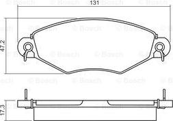 BOSCH 0 986 495 260 - Jarrupala, levyjarru inparts.fi