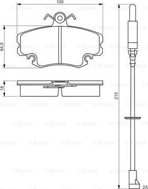 BOSCH 0 986 495 212 - Jarrupala, levyjarru inparts.fi