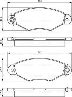 BOSCH 0 986 495 235 - Jarrupala, levyjarru inparts.fi