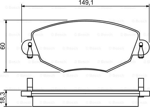 BOSCH 0 986 495 230 - Jarrupala, levyjarru inparts.fi