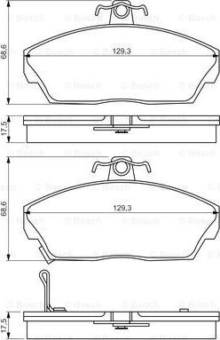 BOSCH 0 986 495 233 - Jarrupala, levyjarru inparts.fi