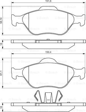 BOSCH 0 986 495 220 - Jarrupala, levyjarru inparts.fi