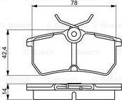 BOSCH 0 986 495 227 - Jarrupala, levyjarru inparts.fi