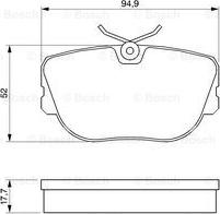 BOSCH 0 986 490 680 - Jarrupala, levyjarru inparts.fi