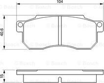 BOSCH 0 986 490 050 - Jarrupala, levyjarru inparts.fi