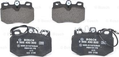 BOSCH 0 986 490 800 - Jarrupala, levyjarru inparts.fi