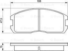 BOSCH 0 986 491 260 - Jarrupala, levyjarru inparts.fi