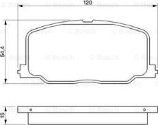 BOSCH 0 986 493 720 - Jarrupala, levyjarru inparts.fi