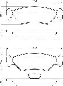 BOSCH 0 986 492 020 - Jarrupala, levyjarru inparts.fi