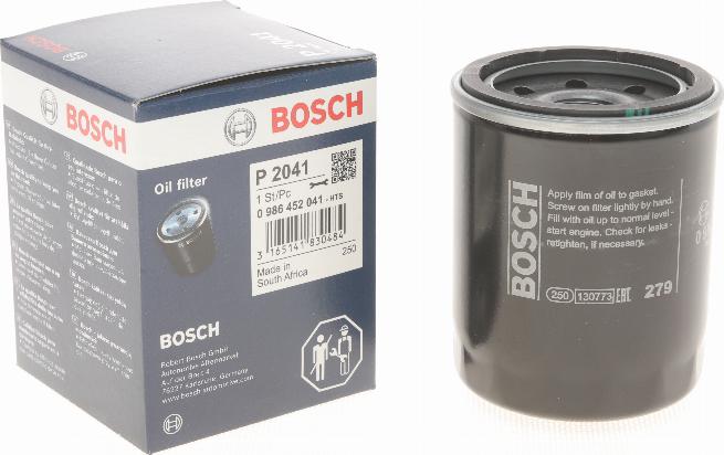 BOSCH 0 986 452 041 - Öljynsuodatin inparts.fi