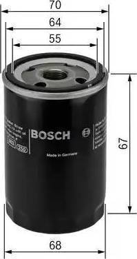 BOSCH P2061 - Öljynsuodatin inparts.fi