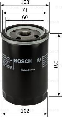 BOSCH 0 986 452 063 - Öljynsuodatin inparts.fi