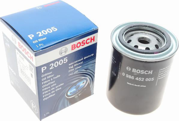 BOSCH 0 986 452 005 - Öljynsuodatin inparts.fi