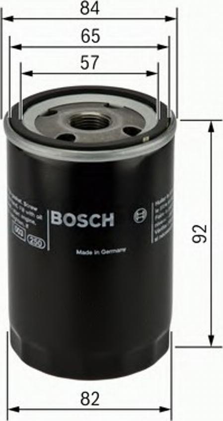 BOSCH 0 986 452 015 - Öljynsuodatin inparts.fi