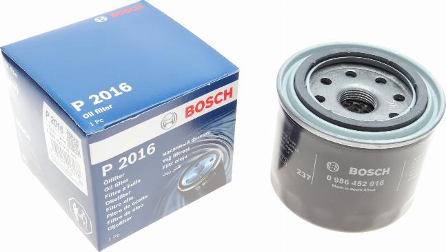 BOSCH 0 986 452 016 - Öljynsuodatin inparts.fi