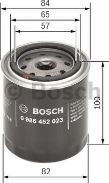 BOSCH 0 986 452 023 - Öljynsuodatin inparts.fi