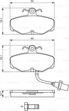 BOSCH 0 986 469 820 - Jarrupala, levyjarru inparts.fi