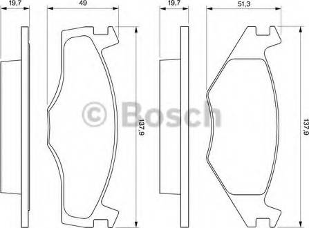 BOSCH 0 986 465 961 - Jarrupala, levyjarru inparts.fi