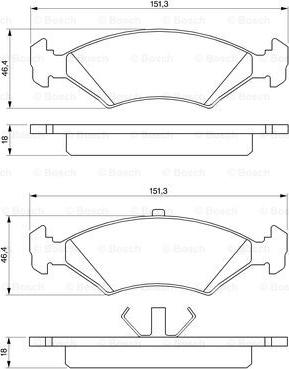 BOSCH 0 986 466 402 - Jarrupala, levyjarru inparts.fi