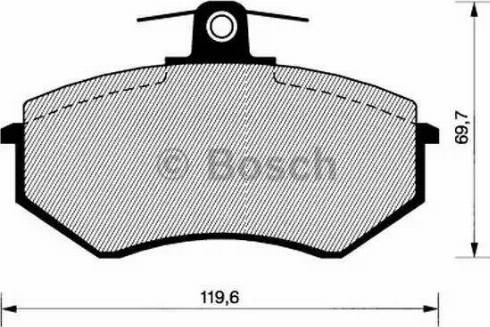 BOSCH 0 986 466 699 - Jarrupala, levyjarru inparts.fi