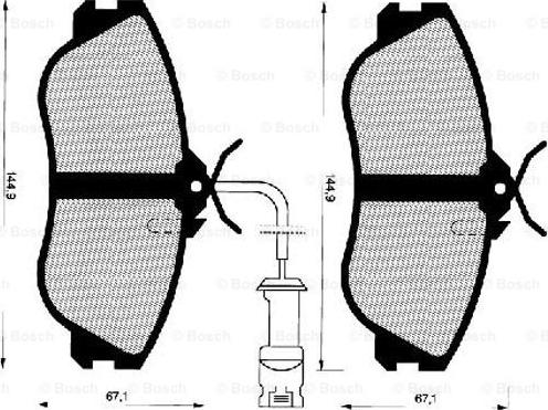 BOSCH 0 986 466 695 - Jarrupala, levyjarru inparts.fi